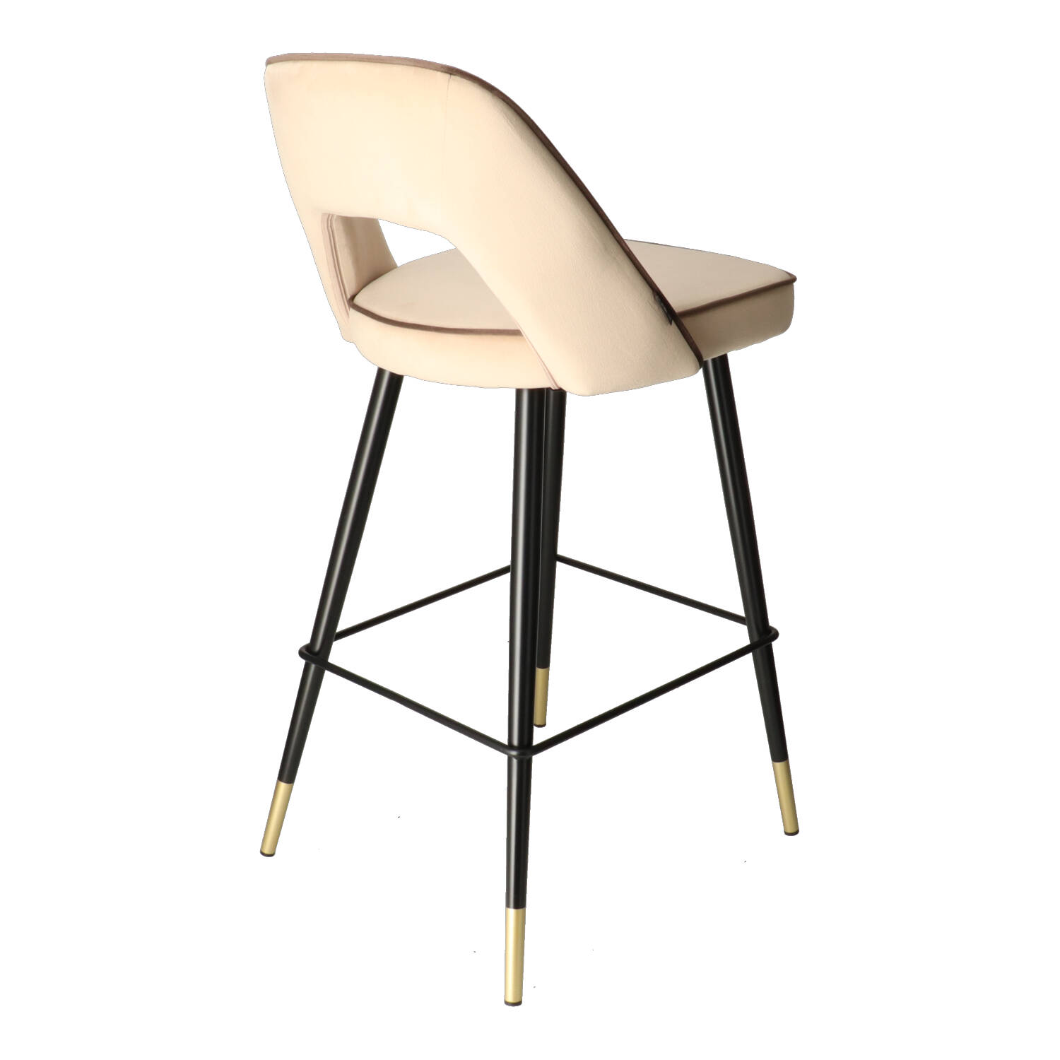 DL FANNY PIP Beige design Upholstered indoor bar stool